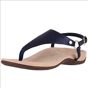 Vionic Kirra Metallic Thong Backstrap Sandal